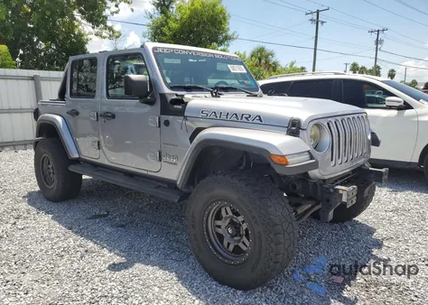 2018 Jeep Wrangler Unlimited Sahara из США, поврежденный, VIN 1C4HJXEG9JW118139